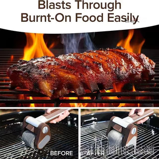 The Rolling Grill Cleaner – Rechargeable Stainless Steel BBQ Grill Cleaner